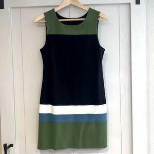 Color block short dress, size M